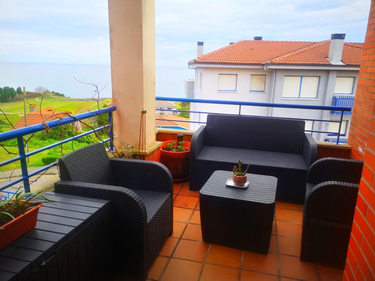 Belvedere, Vistas Al Mar Y Terraza Luanco Kültér fotó