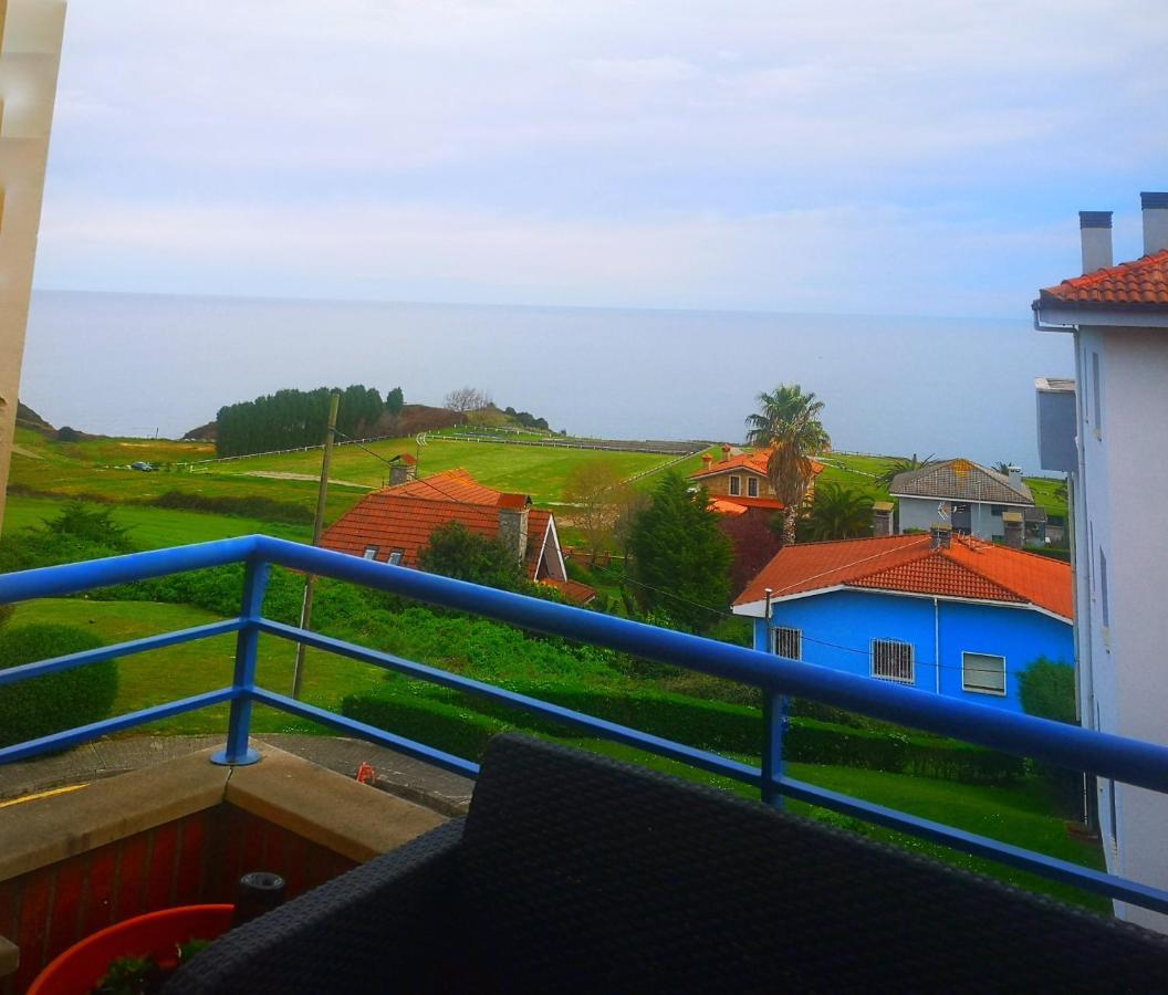 Belvedere, Vistas Al Mar Y Terraza Luanco Kültér fotó